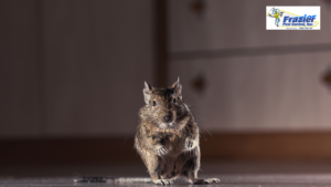 Signs of a rodent infestation, including droppings, gnawed boxes, and mice hiding inside a Coachella Valley garage