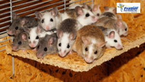 Professional rodent exclusion sealing garage and roofline gaps to prevent rodents from returning