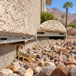 weep screed scorpion entry