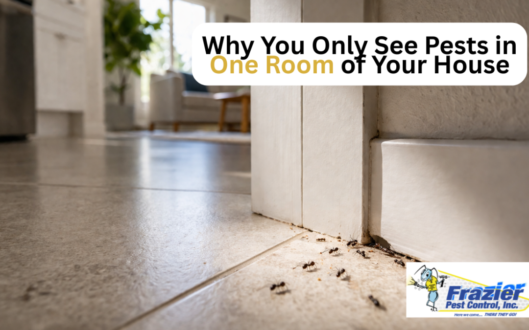 Why You Only See Pests in One Room of Your House