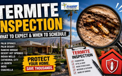 Termite Inspection in Palm Springs, Palm Desert, Rancho Mirage, Desert Hot Springs, Indian Wells, Cathedral City, La Quinta, Indio, and Coachella: What to Expect and When to Schedule